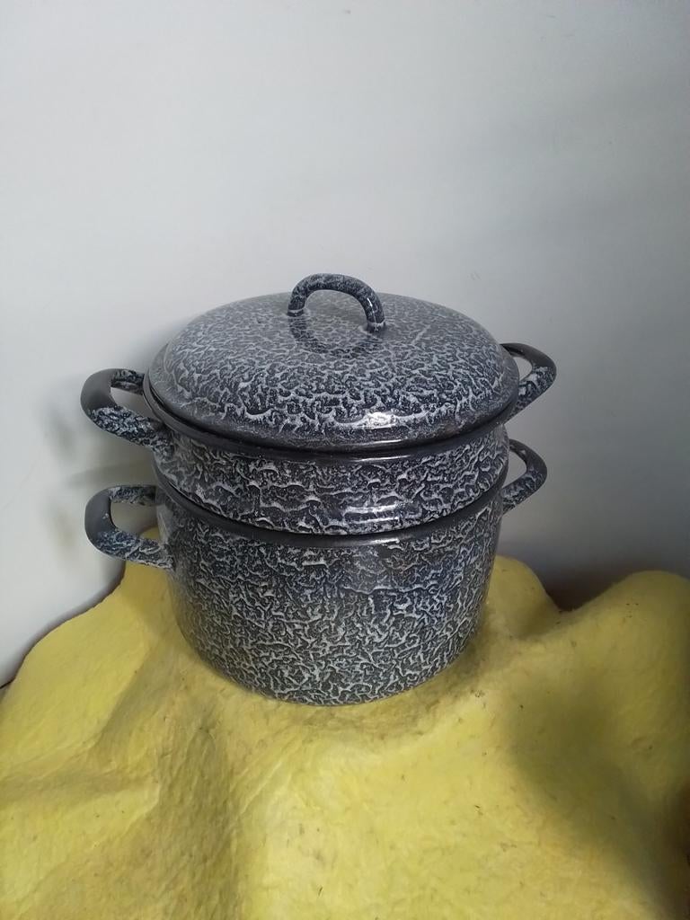15063) mooi gewolkte stoompan doorsnede 21cm, Antiek en Kunst, Ophalen of Verzenden