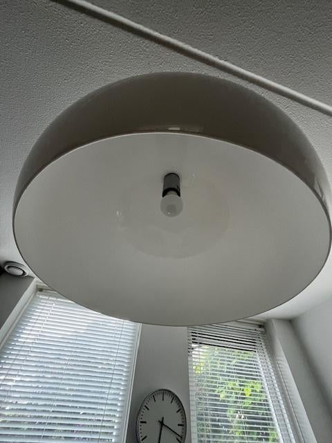 Kartell FL/Y Hanglamp - wit, Huis en Inrichting, Lampen | Hanglampen, Ophalen, Gebruikt, Kunststof, Minder dan 50 cm