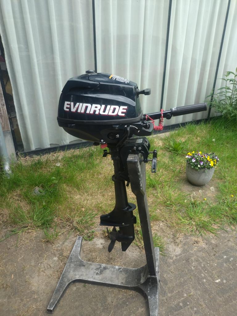 Evinrude 3.5pk 4-takt buitenboordmotor (Tohatsu), Ophalen of Verzenden, Gebruikt