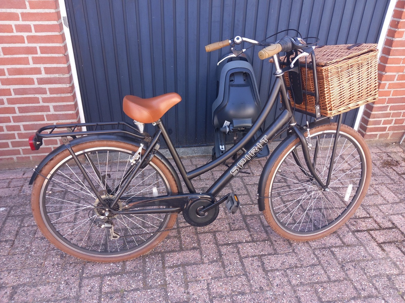 Spirit Transporter Damesfiets 7-Speed Mat-Zwart 50cm, Overige merken, Versnellingen, Ophalen of Verzenden, Zo goed als nieuw