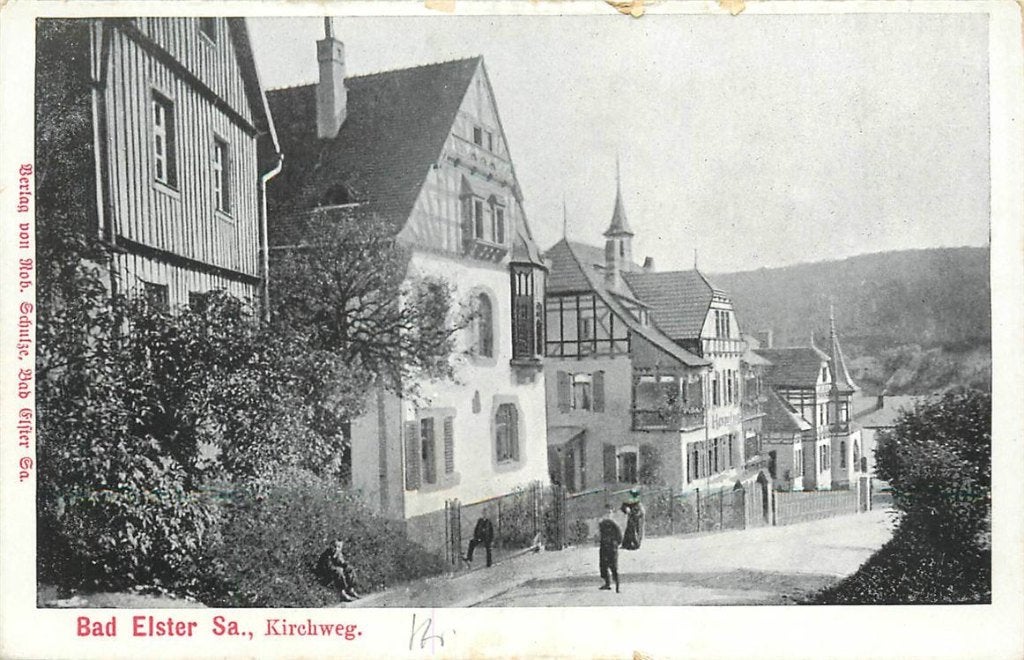 379-032-001 Bad Elster Sa Kirchweg, Verzenden, Voor 1920, Duitsland
