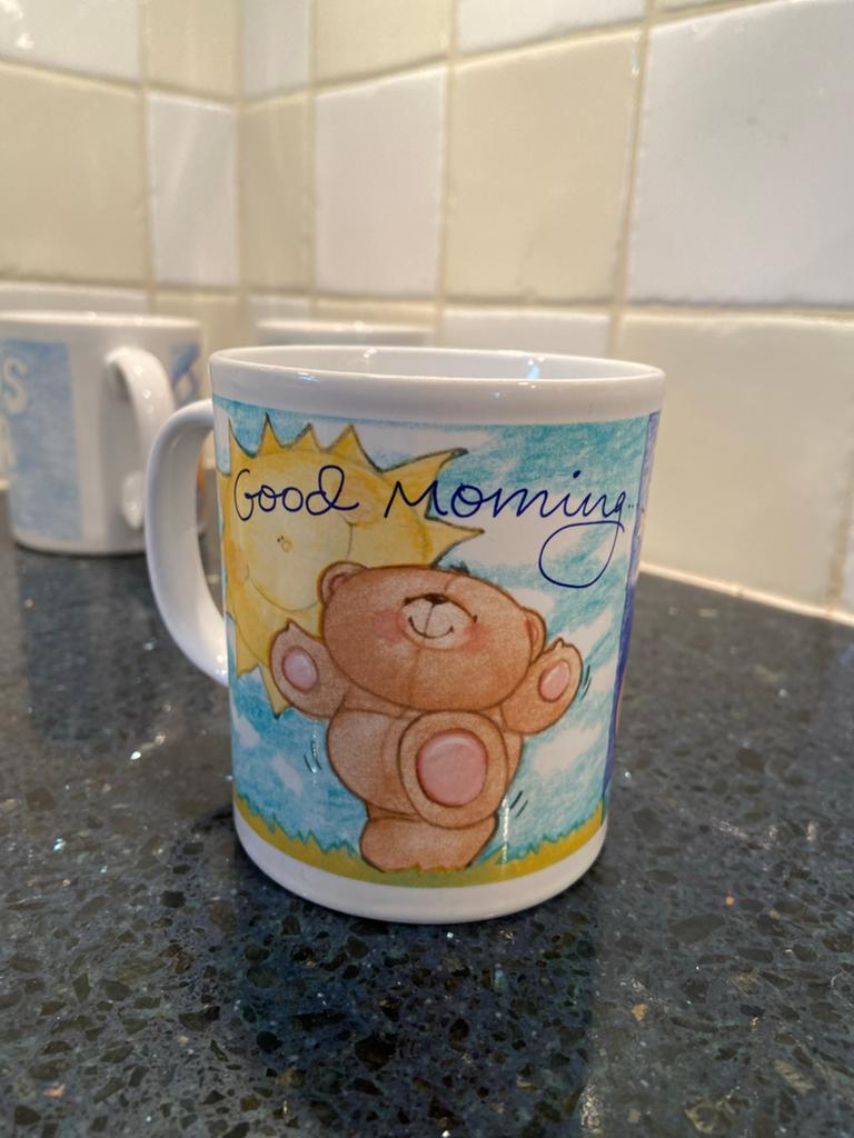 Forever Friends mok: Good Morning / Good Night, Huis en Inrichting, Keuken | Servies, Keramiek, Ophalen of Verzenden, Zo goed als nieuw