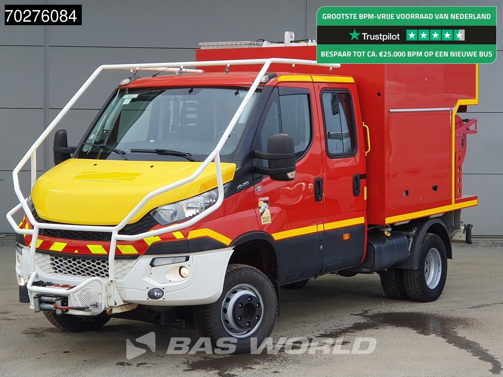 Iveco Daily 70C17 4X4 4x4 Achleitner Firetruck Brandweerwage, Auto's, Euro 5, Stof, Iveco, 4 stoelen