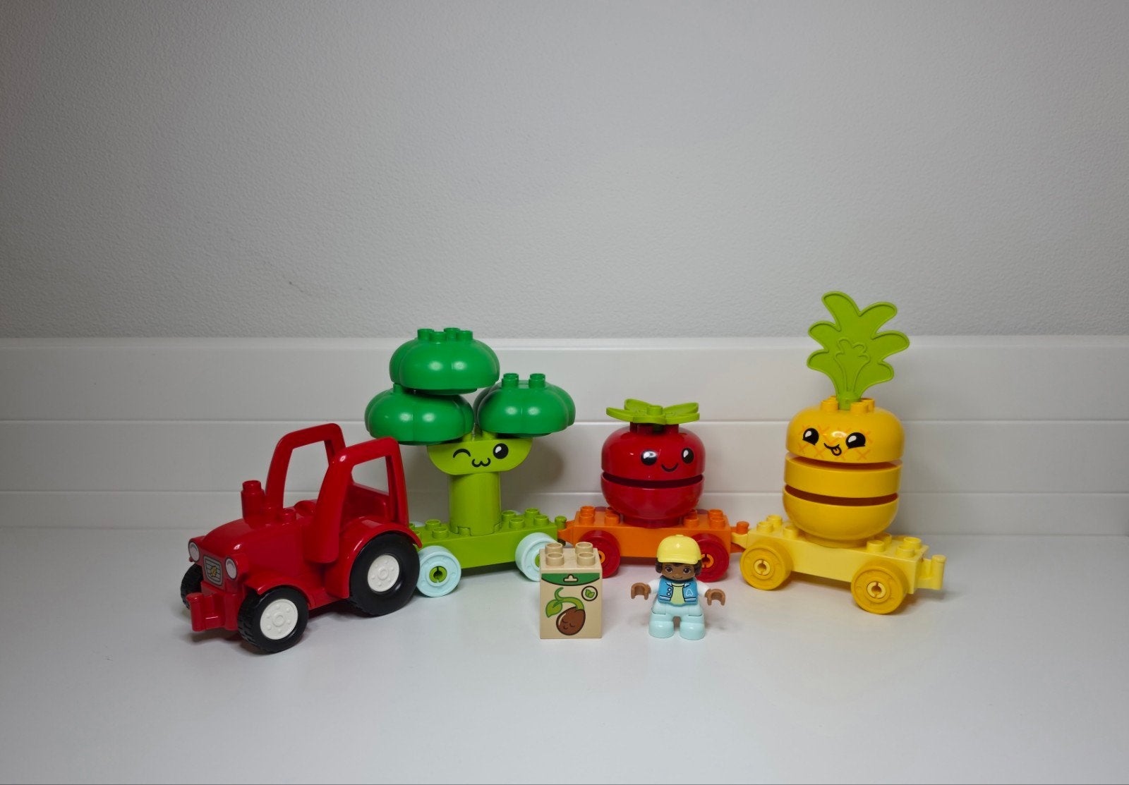LEGO Duplo Fruit en groenten tractor - Set 10982 - Compleet, Overige thema's, Ophalen of Verzenden, Zo goed als nieuw, Duplo