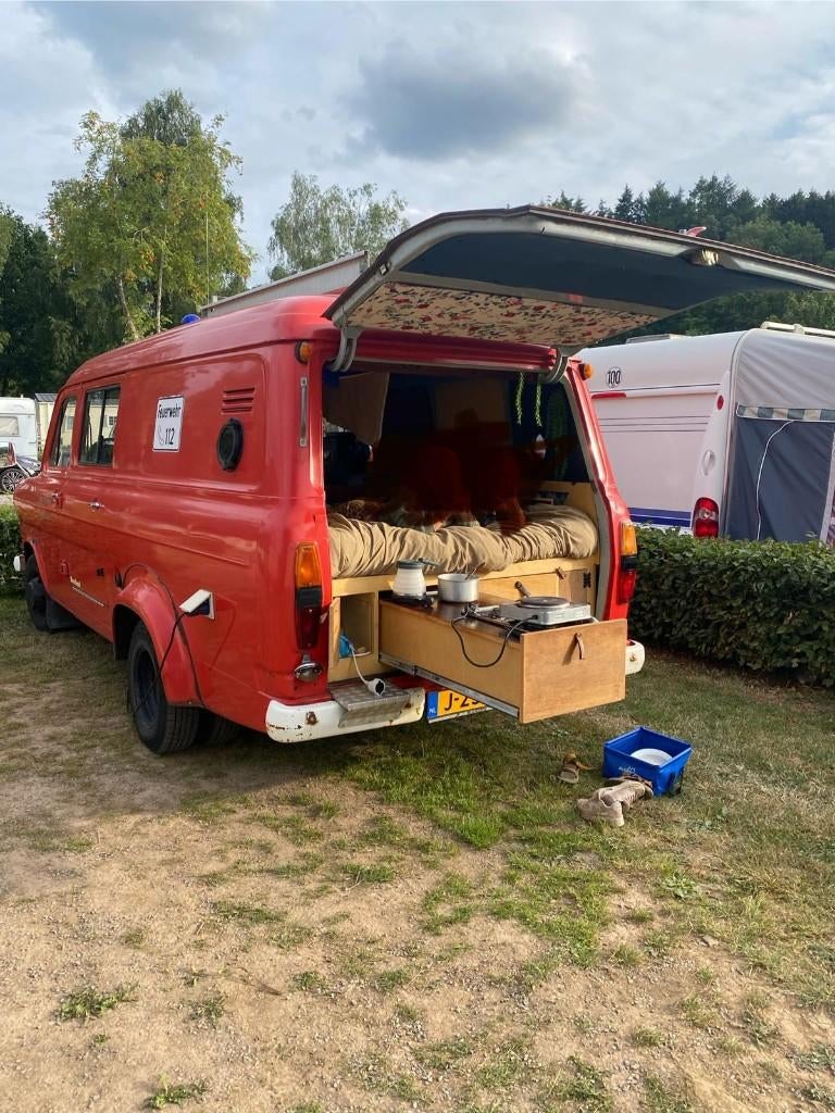 Oldtimer brandweer camper 1978, Ford, Handgeschakeld, Particulier, Ford