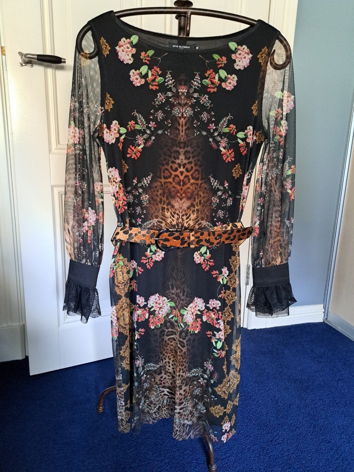 ana alcazar jurkje maat 40, Kleding | Dames, Jurken, Maat 38/40 (M), Bruin, Verzenden, Zo goed als nieuw