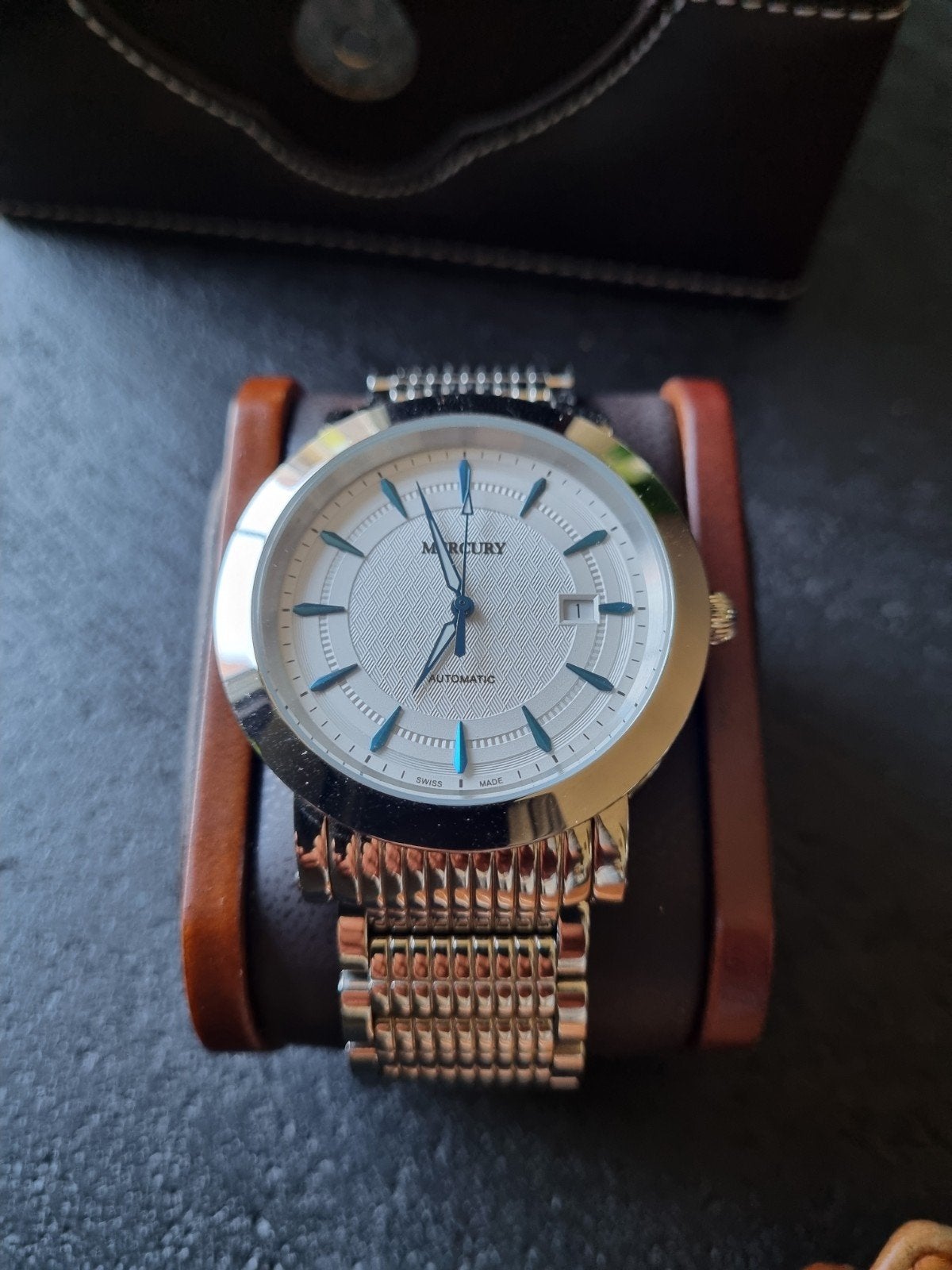 Mercury herenhorloge, Ophalen, Zo goed als nieuw, Staal, Overige merken