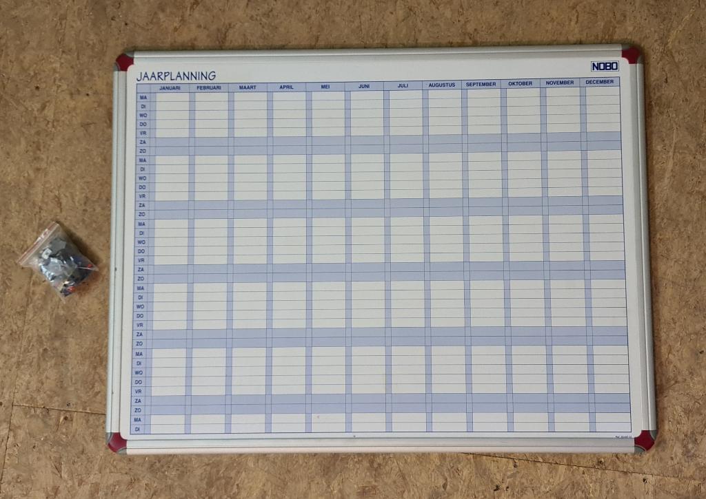 Magneet kalender, Ophalen, Maandkalender