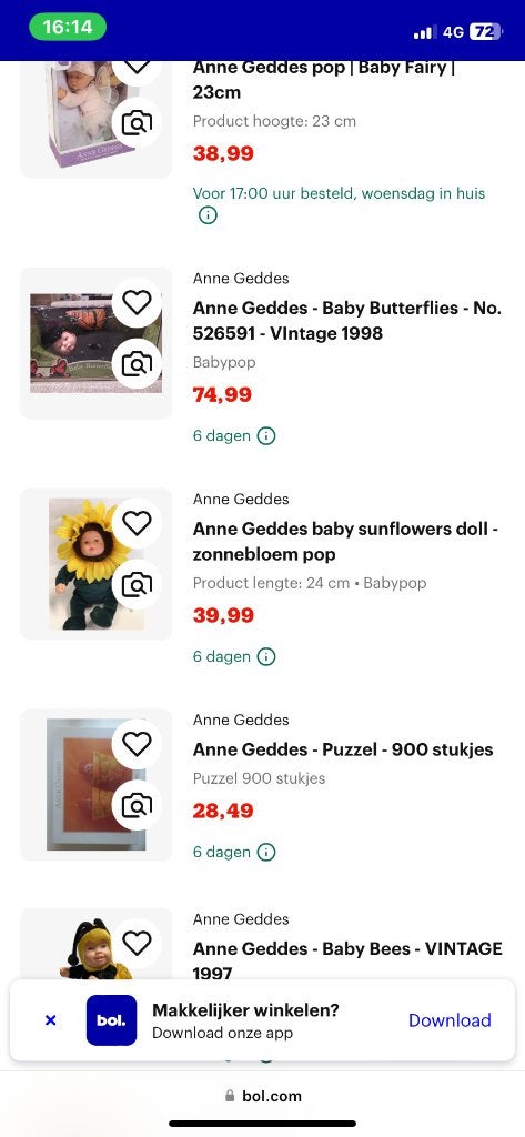 Anne Geddes, Ophalen, Gebruikt, Pop, Levensecht of Reborn