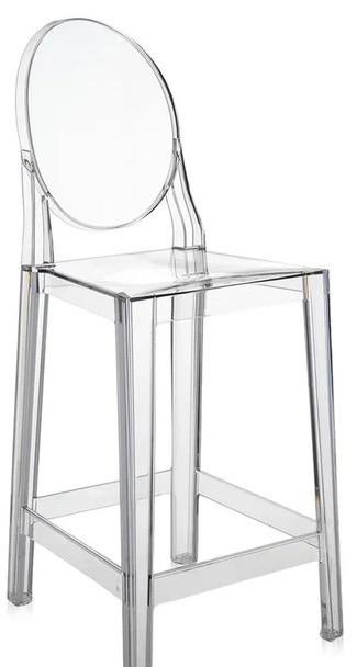 One More Barstoel - Crystal - Kartell, Ophalen, Twee, Wit, Design
