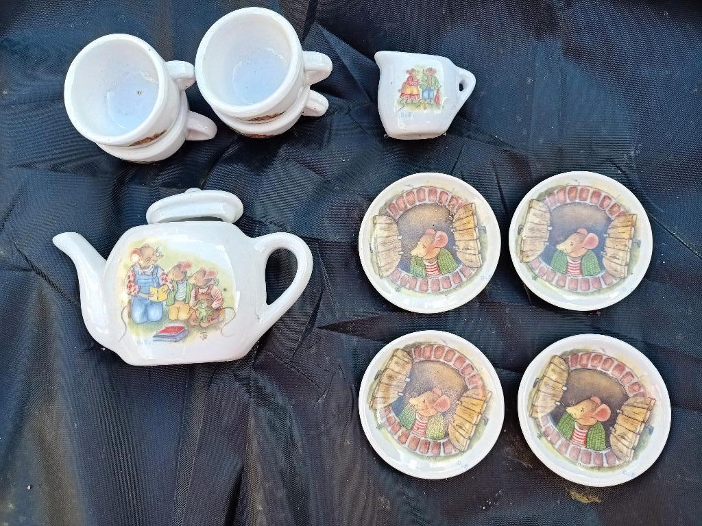 Kinderservies muis DE Douwe Egberts, Verzamelen, Ophalen, Zo goed als nieuw, Porselein, Kop en/of schotel