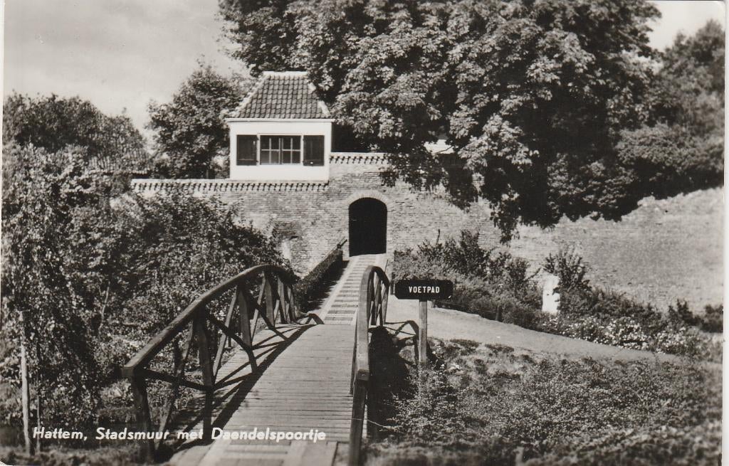 hattem- stadsmuur, Ophalen of Verzenden, 1940 tot 1960, Gelderland