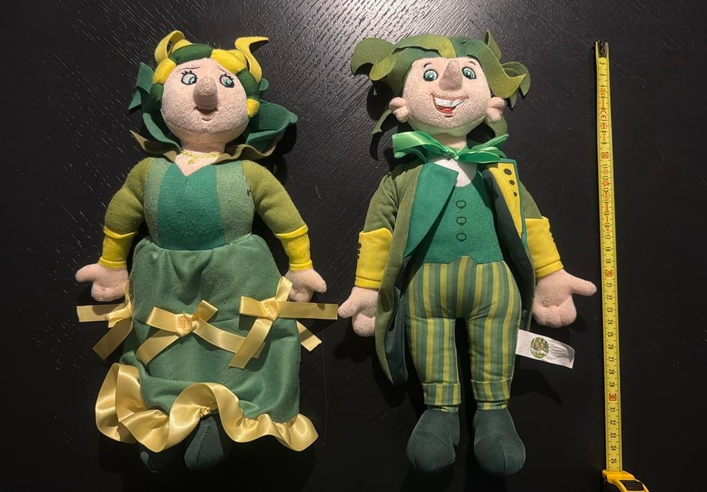 Titus & Fien - knuffels (Van Hoorne Studios), Groen, Overige merken, Overige karakters, Overige typen
