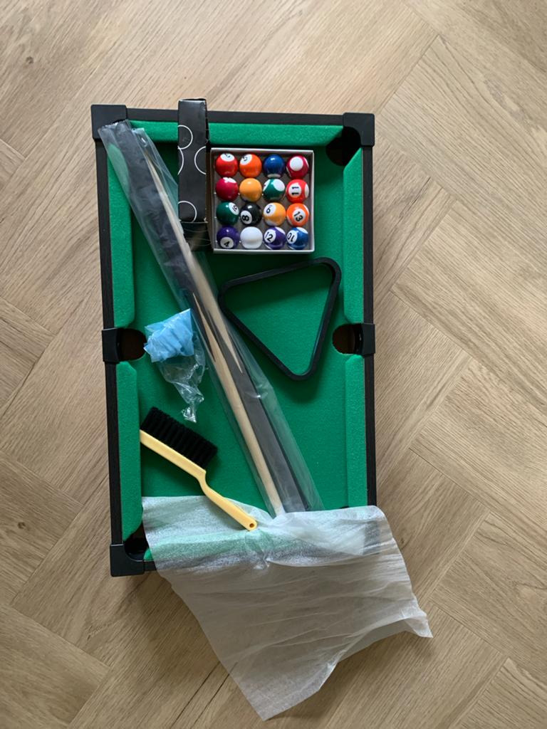 Mini pooltafel set - Zo goed als nieuw, Ophalen of Verzenden, Zo goed als nieuw, Pooltafel