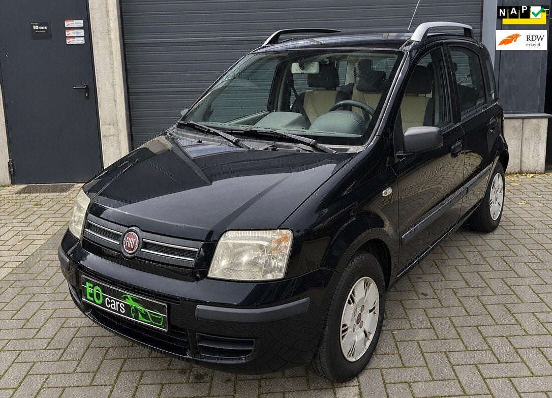 Fiat Panda 1.2 Edizione Cool Nieuwe APK airco, Auto's, Voorwielaandrijving, Gebruikt, Zwart, Origineel Nederlands