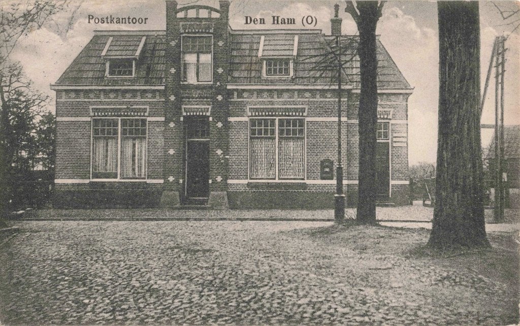 Den Ham Overijssel Postkantoor B3377, Ophalen, 1920 tot 1940, Gelopen, Overijssel
