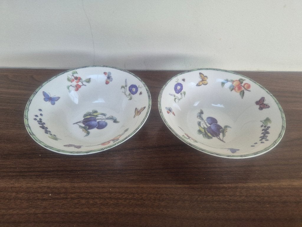 JBS servies Fruit & Flowers, 2 schaaltjes, Overige merken, Ophalen of Verzenden, Overige stijlen, Porselein