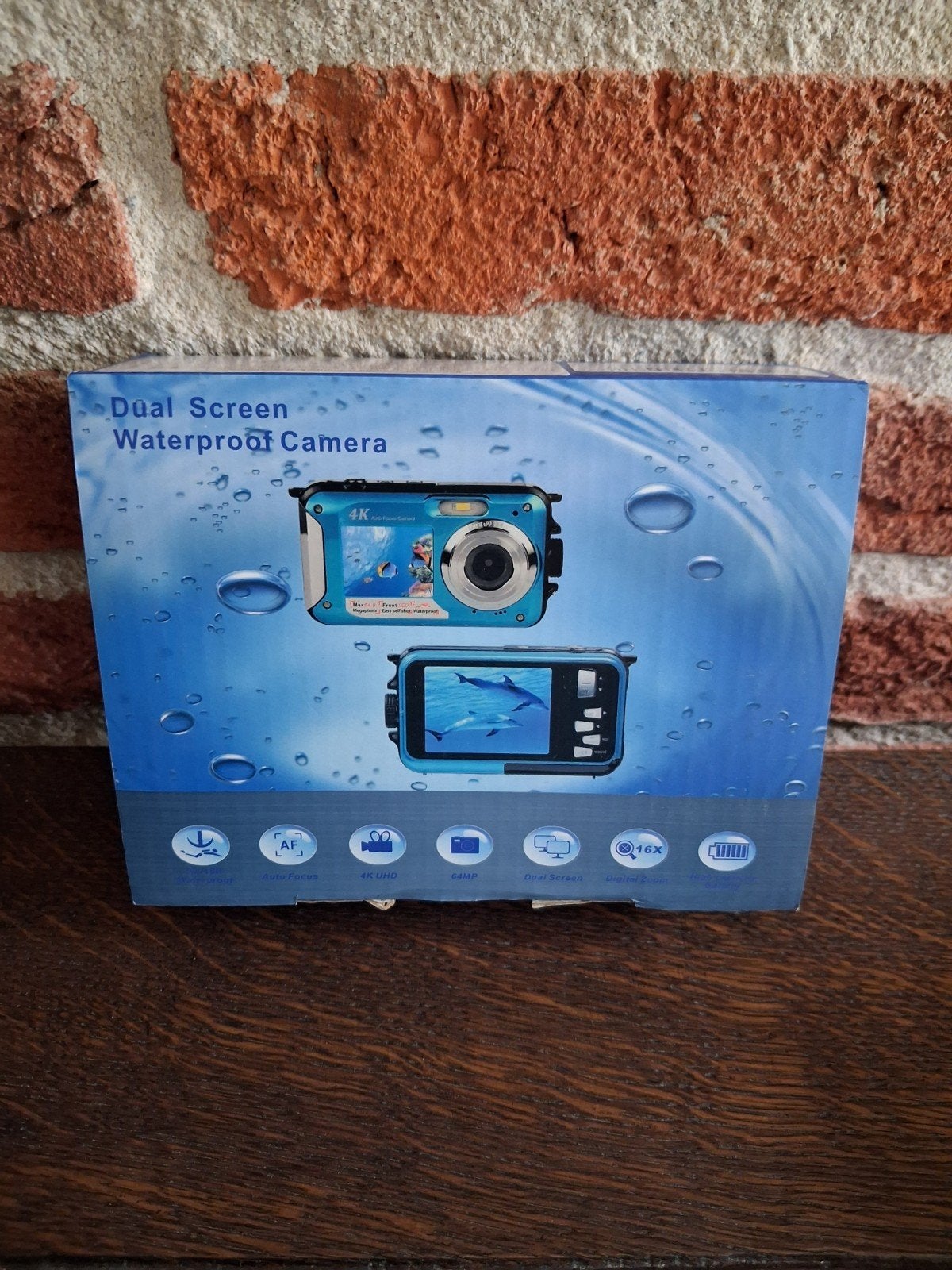 Nieuwe Onderwater Camera 4K UHD Dual Screen, Ophalen, Nieuw, 10 t/m 40 meter, Camera