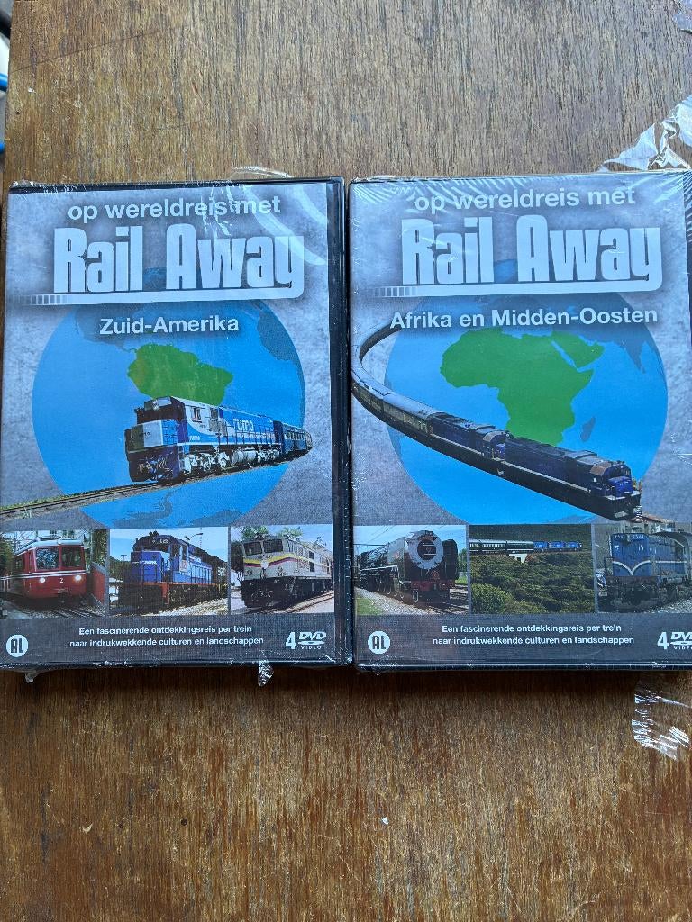 LOSSE VERKOOP ; Rail Away ; 2 DVD box NIEUW , zie omschr., Cd's en Dvd's, Dvd's | Tv en Series, Alle leeftijden, Ophalen of Verzenden