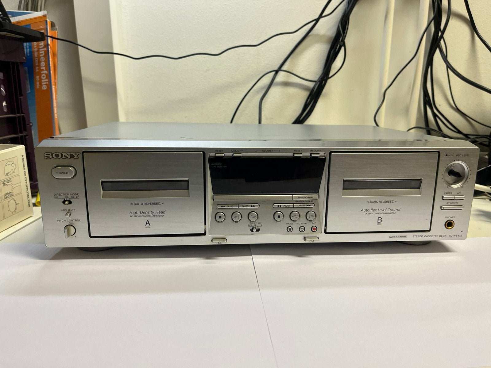 Sony TC-WE475 Stereo Cassette Deck, Audio, Tv en Foto, Ophalen, //, Sony, //