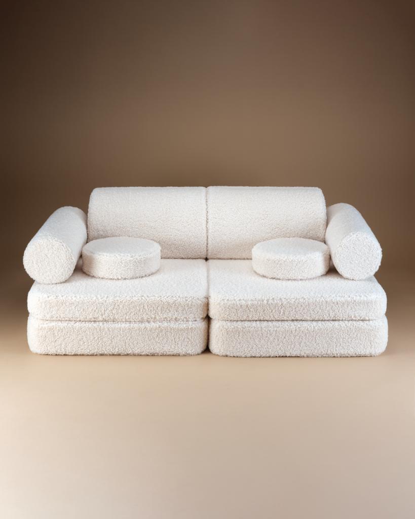 Speelbank Relaxbank Teddy Creme Wit Wigiwama, Wit, Overige typen, Nieuw, Ophalen of Verzenden