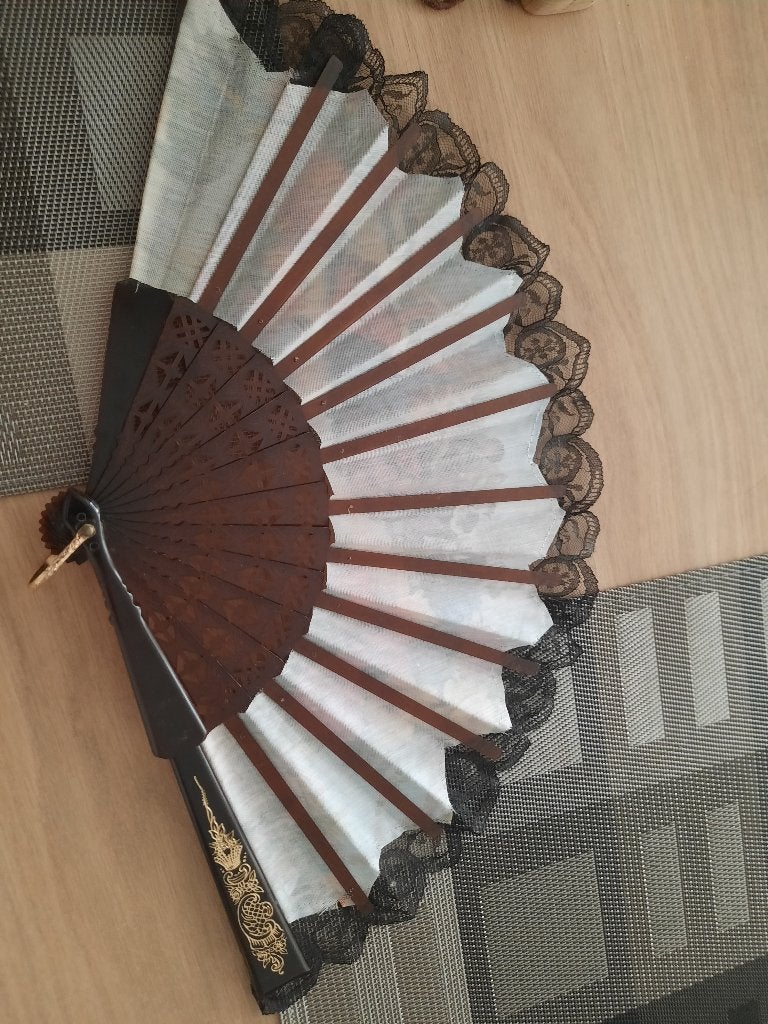 Vintage spaanse waaier, Ophalen of Verzenden