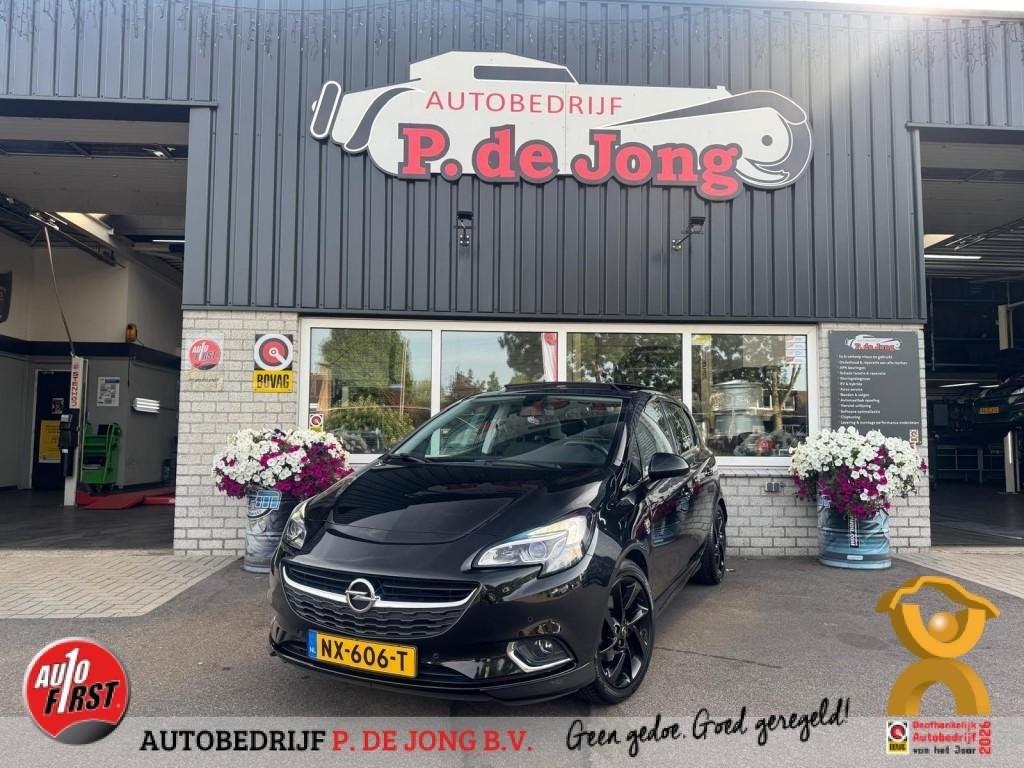 Opel CORSA 1.0 TURBO OPC-line Panoramadak Trekhaak Stoelverw, Auto's, Opel, Voorwielaandrijving, Origineel Nederlands, Handgeschakeld