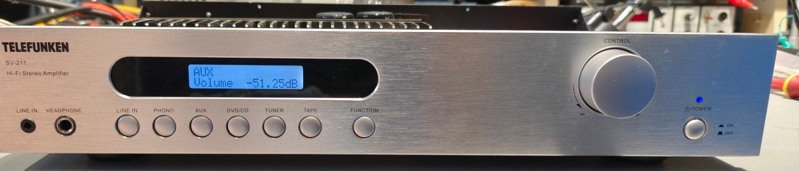 Telefunken SV-211 Hi-Fi Stereo Versterker, Ophalen of Verzenden, Gebruikt, Minder dan 60 watt, Overige merken