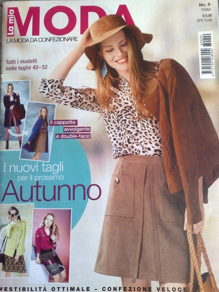 Diana La mia mode , nr. 9 / 2016 , maat 42 - 52, Hobby en Vrije tijd, Kledingpatronen, Verzenden, Gebruikt, Vrouw, Overige merken