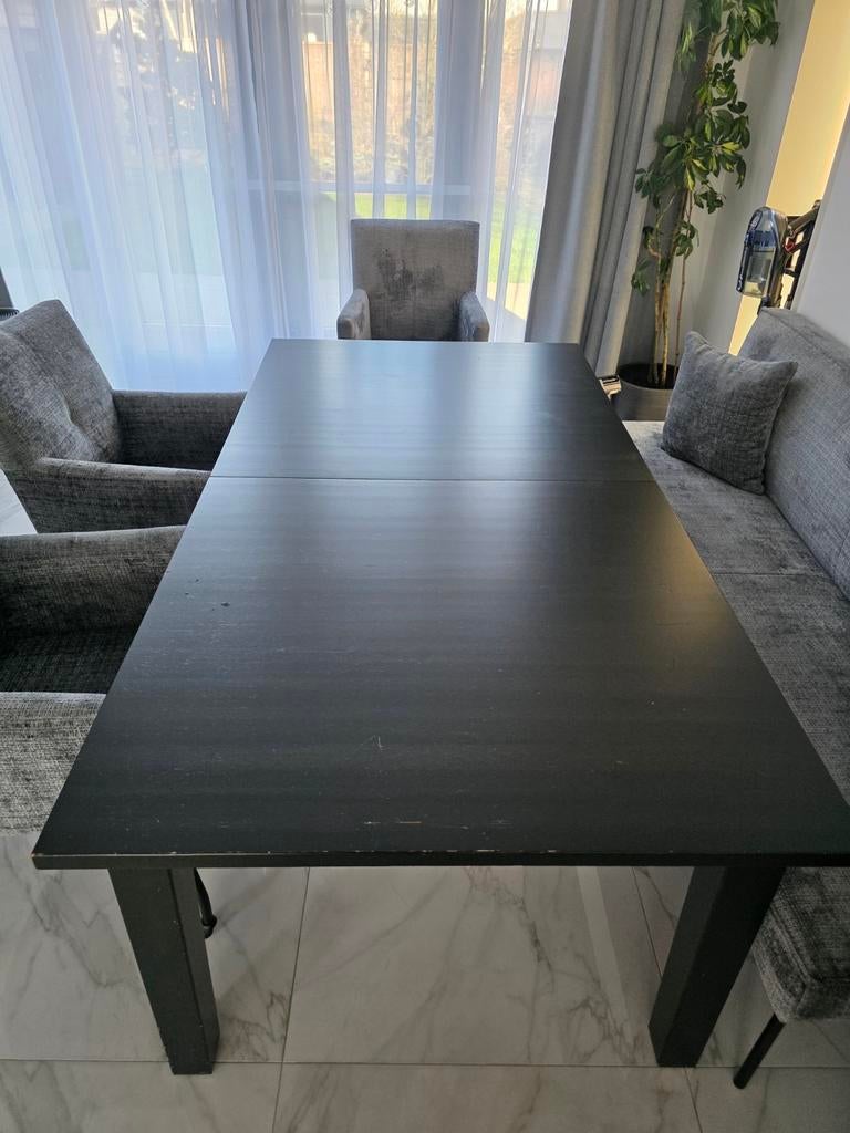 Uitschafbaar eettafel, Huis en Inrichting, Tafels | Eettafels, Ophalen, Gebruikt, 100 tot 150 cm, 200 cm of meer