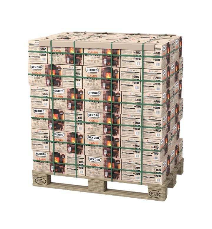 🔥Bruinkoolbriketten Rekord 10 kg €6,- / Pallet €449,-🔥, 6 m³ of meer, Ophalen of Verzenden