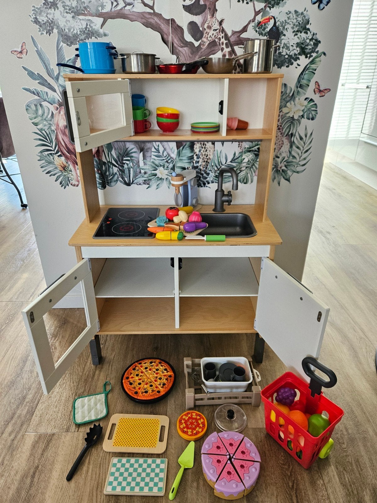 Ikea Speelkeuken met veel toebehoren, Ophalen, Gebruikt, Hout, Speelkeuken