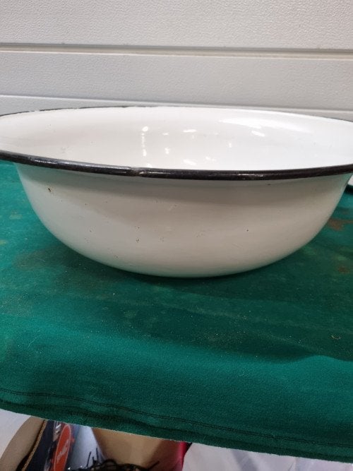 schaal emaille groot 50cm, Huis en Inrichting, Woonaccessoires | Schalen en Manden, Ophalen of Verzenden, 'T Olde Gre-j, Info@toldegrej.nl