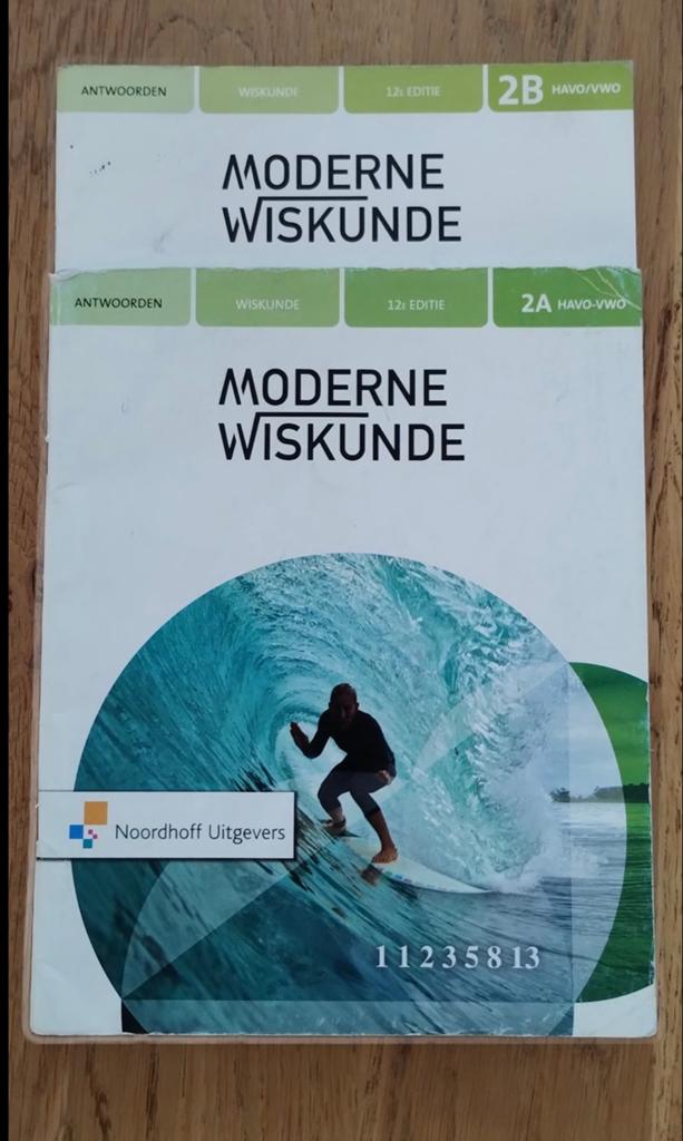 Moderne Wiskunde 2A & 2B HAVO/VWO 12e editie, Ophalen of Verzenden, Gelezen, HAVO, Wiskunde A