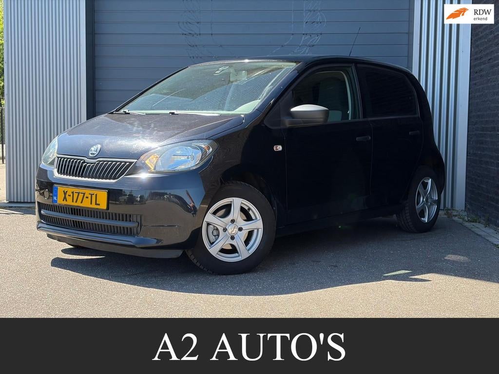 Skoda Citigo 1.0 Ambition Automaat, Auto's, Stof, Gebruikt, Zwart, Bedrijf