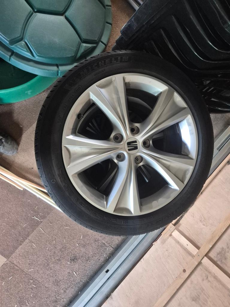 Orginele Seat Leon Sportstourer 2021 fr velgen, Auto-onderdelen, Banden en Velgen, Gebruikt, Velg(en), 17 inch, Ophalen of Verzenden