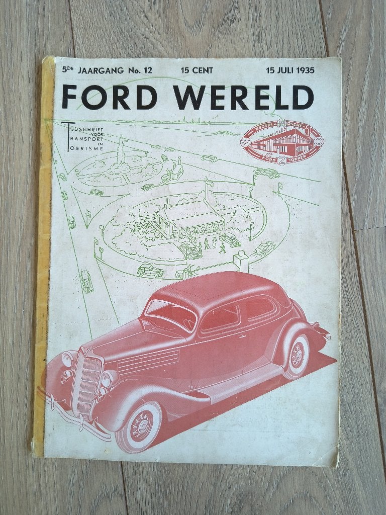 3 stuks originele bladen " Ford Wereld " 1934 / 1935, Verzenden, Gebruikt, Auto's