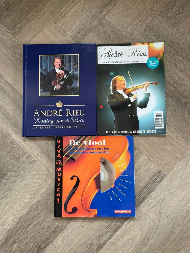 Set André Rieu & vioolmuziek boeken + cd, Ophalen of Verzenden, Zo goed als nieuw, Algemeen