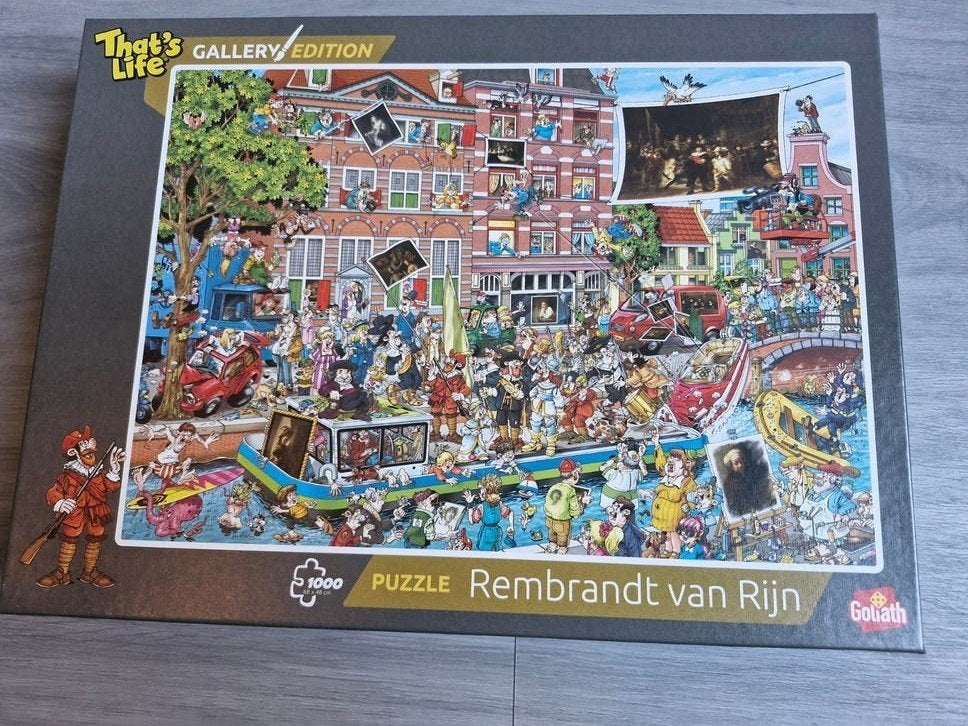That's Life Puzzel Rembrandt van Rijn Goliath 1000 stukjes, Hobby en Vrije tijd, Denksport en Puzzels, Ophalen of Verzenden