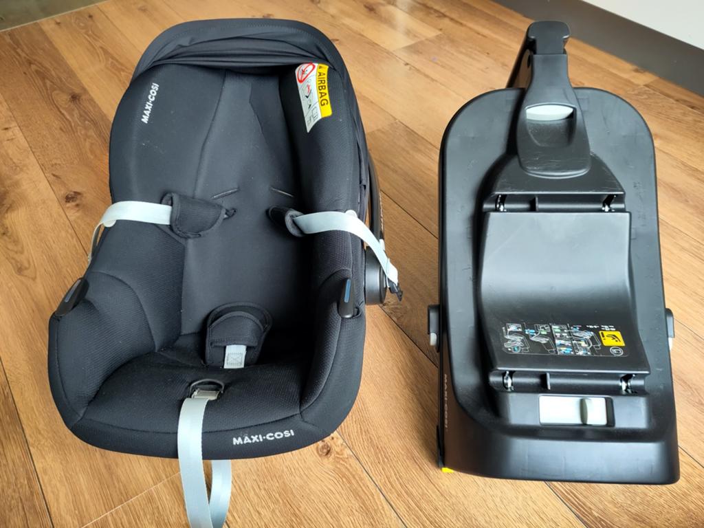 Maxi Cosi met basis, Kinderen en Baby's, Ophalen, Afneembare rugleuning, Zo goed als nieuw, Isofix
