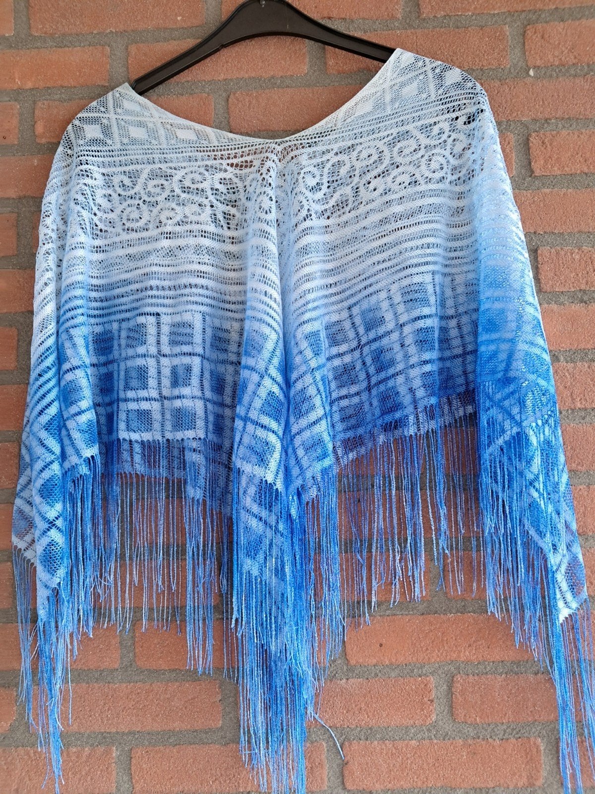 Hippie poncho van kant., Ophalen of Verzenden, Zo goed als nieuw