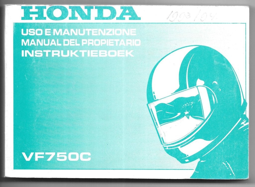 Honda VF750 C handleiding instructieboek (7080z), Motoren, Handleidingen en Instructieboekjes, Verzenden, Honda