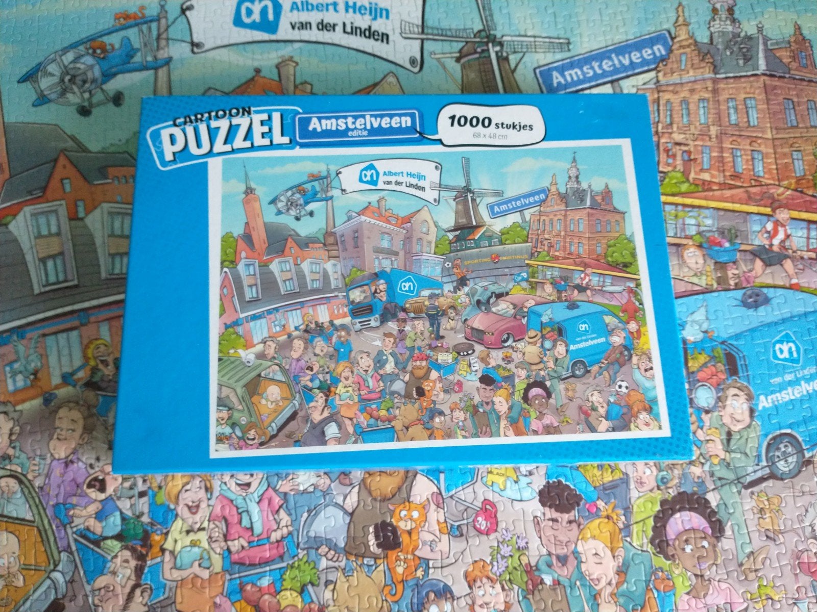 puzzel van AH Amstelveen 1000 stuks, Ophalen of Verzenden, 500 t/m 1500 stukjes