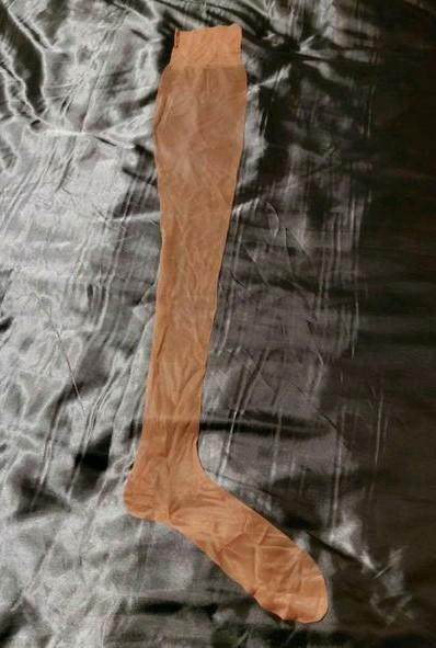 Ouderwetse 100% nylon kousen, nieuw, Beige, Nieuw, Overige maten, Ophalen of Verzenden