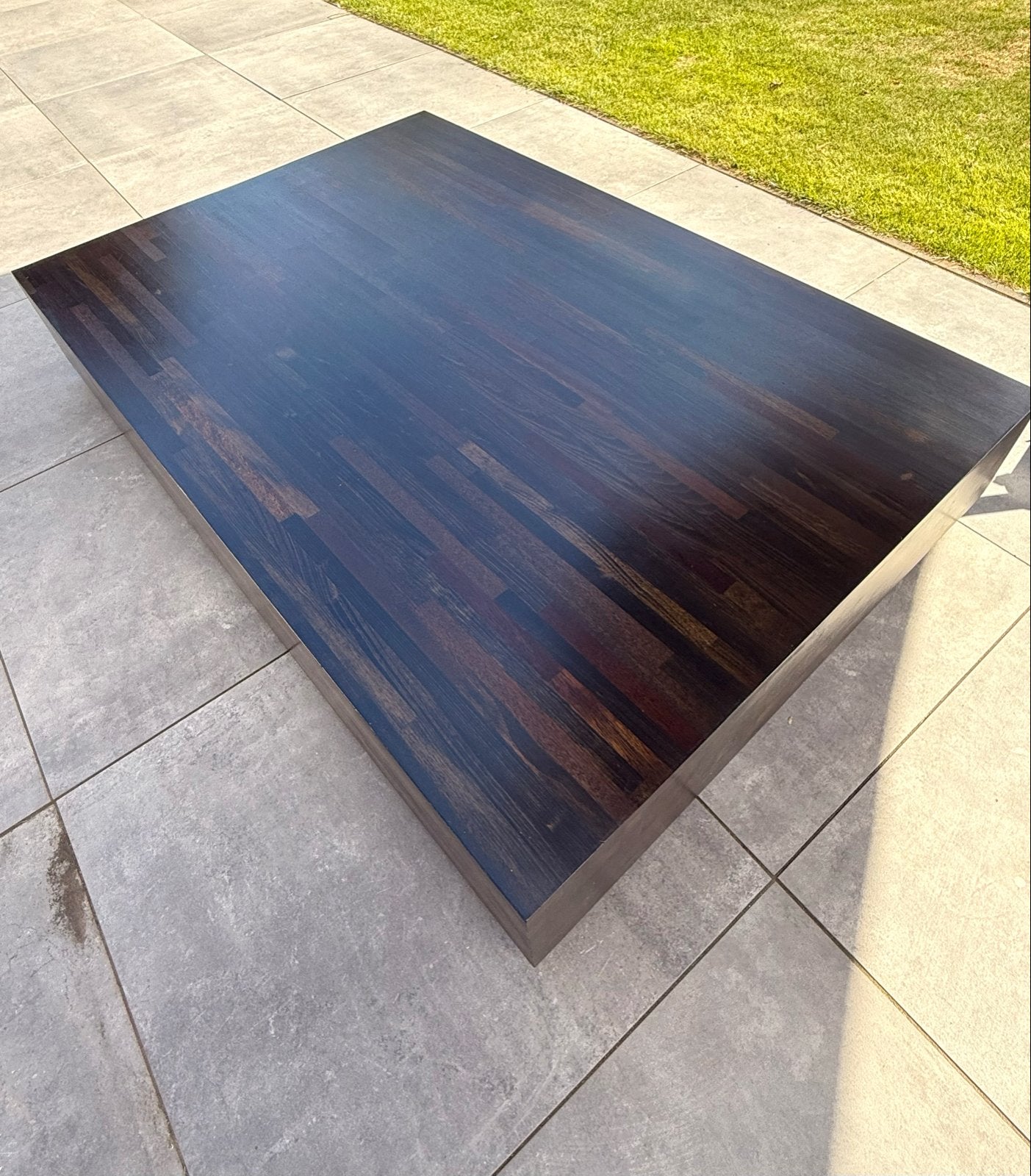 Salontafel Aulia Design Henk Vos by Lintelo 180x120, Gebruikt, 100 tot 150 cm, Eikenhout, Ophalen of Verzenden
