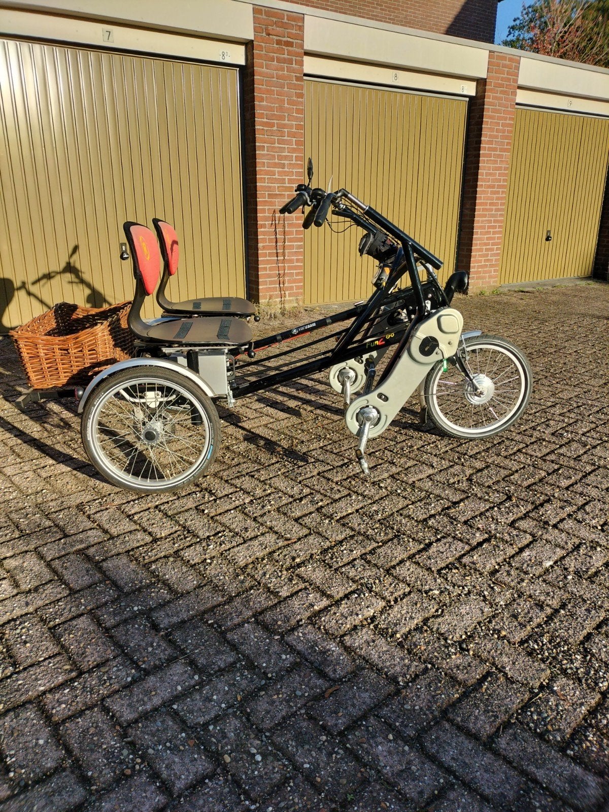 van Raam Fun2go duofiets, Ophalen, Gebruikt, Schijfrem, Van Raam