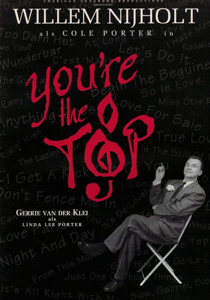 Willem Nijholt als Cole Porter in You're the Top., Verzenden, Zo goed als nieuw