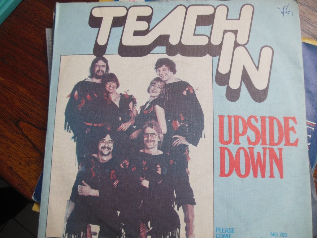 single teach in upside down 45rpm jukebox vinyl record 7inch, Gebruikt, 7 inch, Single, Ophalen of Verzenden