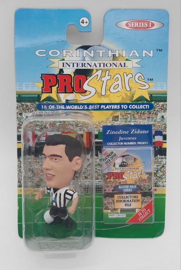 Zinedine Zidane Corinthian Pro Stars figuur NIEUW! 1998, Ophalen of Verzenden, Nieuw, Buitenlandse clubs, Beeldje of Poppetje