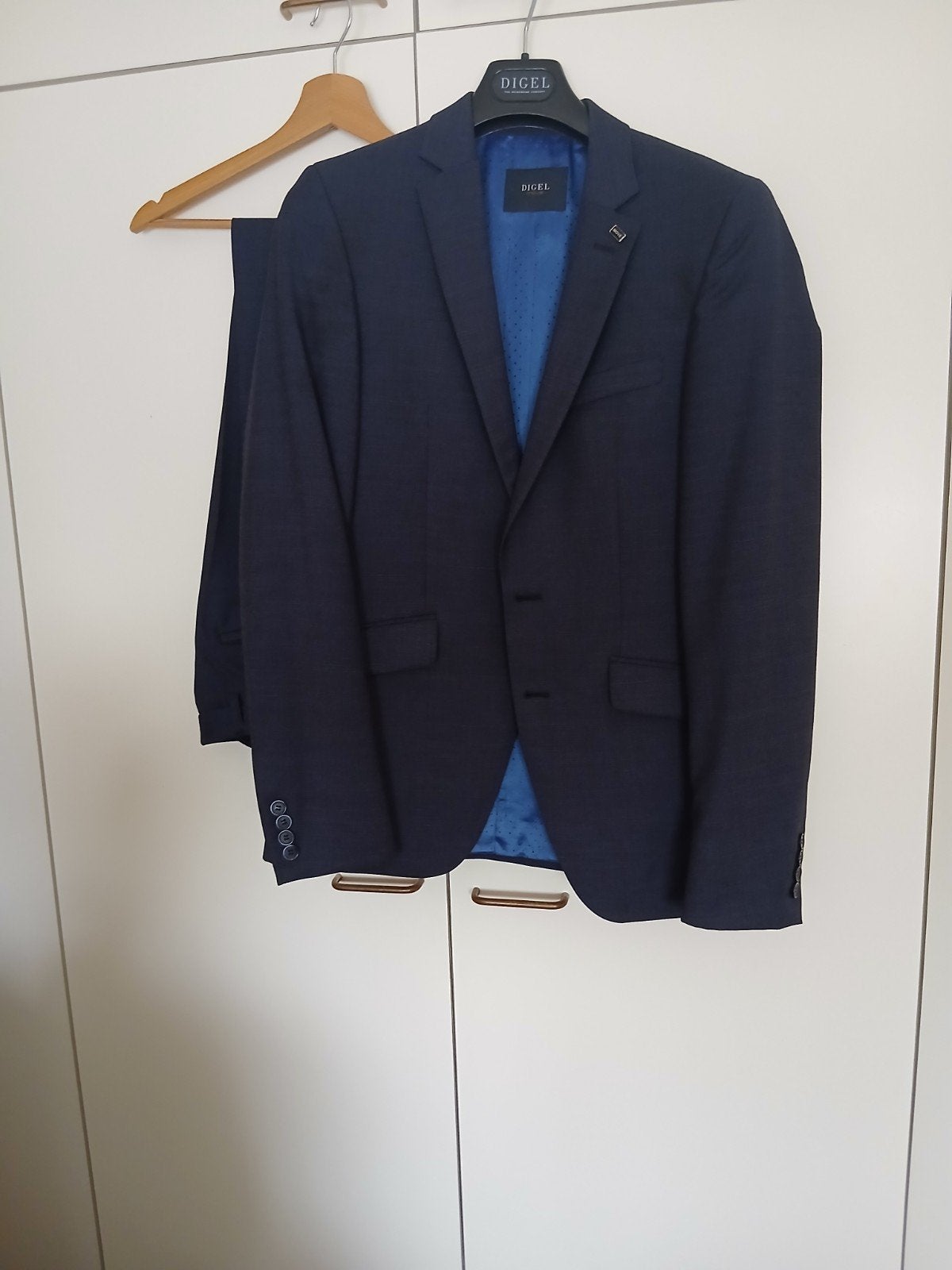 herenpak, Blauw, Digel, Ophalen of Verzenden, Gedragen